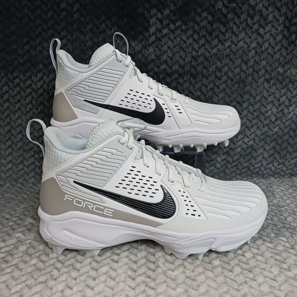 Nike Zoom Force Savage 3 Shark White Men's Football Cleats FJ8163-105 Size 12.5